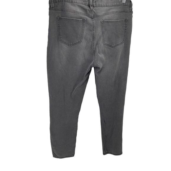 JANE Jeans high waist Casual Mid Rise Skinny Jeans Denim Pants Black 14 Large - Picture 9 of 9